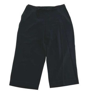 Talbots | Women's Crepe Pants | Wide Leg | Flat Front | Black | Size 2Xp **NEW